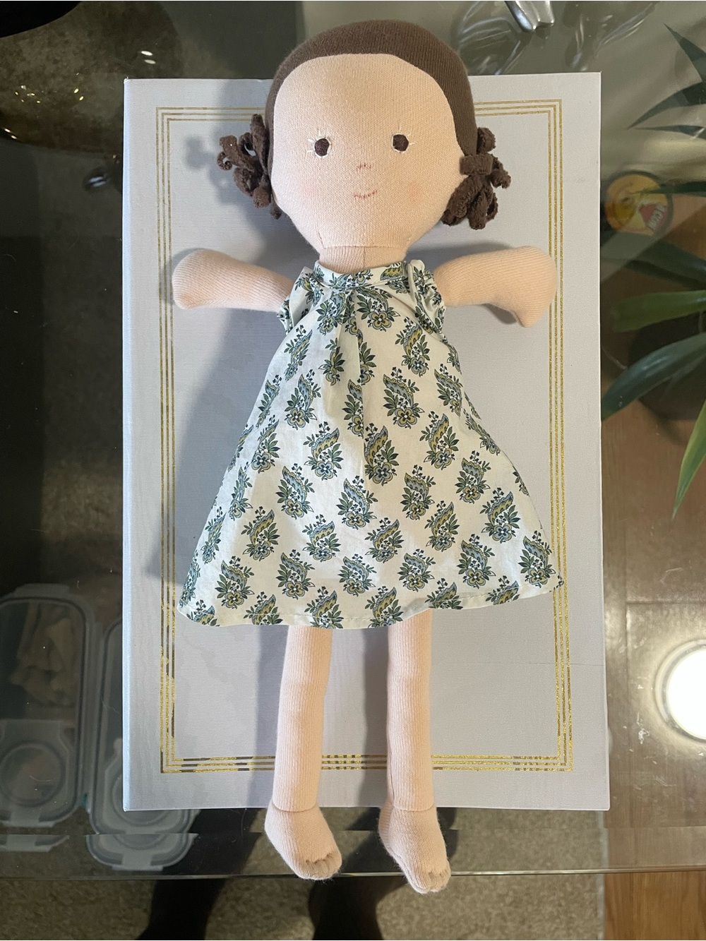 Hazel Village Louise Doll – Floral Print Dress – Excellent Pre-Owned Condition